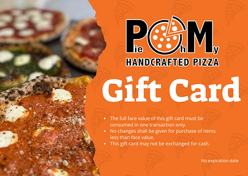 Pie Oh My Pizza Gift Card
